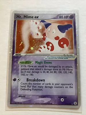 Pokémon TCG Mr. Mime Ex EX FireRed & LeafGreen 111/112 Holo Holo Rare EX • $28