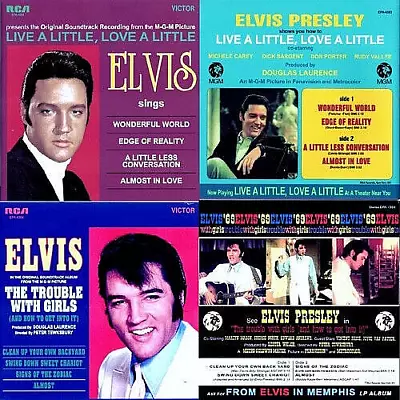 ELVIS Presley LIVE A LITTLE LOVE A LITTLE & TROUBLE WITH GIRLS Rare EP Sleeves! • $444