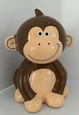 Vintage F.A.B. Starpoint Ceramic Pottery Monkey Coin Piggy Bank New York W/Stop • $15.75