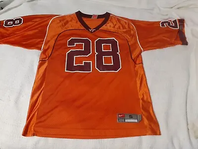 Vintage Team Nike Virginia Tech Football Jersey 28 Small Orange • $59.99