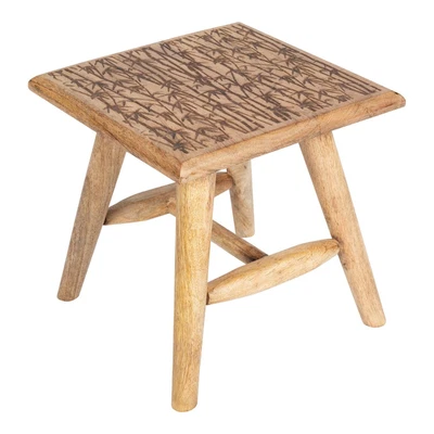 £34.69 • Buy Bamboo Design Wooden Stool 25cm