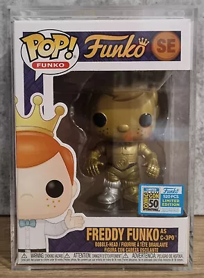 Funko Pop Vinyl - Star Wars - Freddy Funko As C-3PO (520 Pieces) + Hard Case • $700