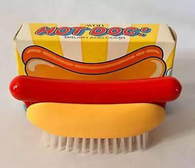 Vintage 1970s Avon Hot Dog Brush And Comb Set NIB • $25