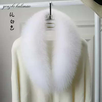 100% Genuine Real Fur Collar Womens Scarf Shawl Wrap Stole Warm Neck Warmer • $47.49