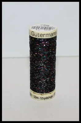 £2.65 • Buy Gutermann Metallic Effect Glitter Thread 50m/55yards Spools - Assorted Colours 