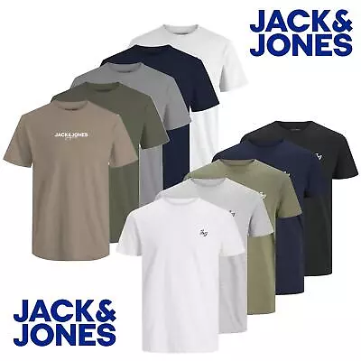 Mens 5 Pack T-shirt Crew Neck Short Sleeve T-shirt Multipack Tee Top For Men UK • £34.99