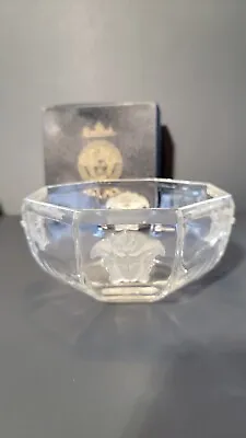 VERSACE By ROSENTHAL CRYSTAL GLASS ~  VINTAGE  MEDUSA LUMIERE   BOWL 7  • $279