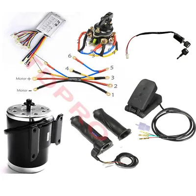 24V 500WBrush Motor Kit Controller Throttle Electric Dirt Razor Quad EBike MX350 • $152.87