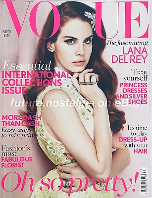 Vogue UK Magazine March 2012 Lana Del Rey Shot By Mario Testino • £69.99