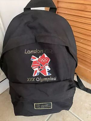 London 2012 Olympics Official Black Rucksack • £6