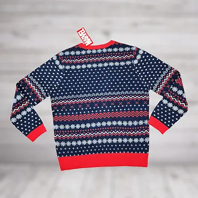 $29.75 • Buy Marvel Captain America Men's Colorful Ugly Pullover Christmas Sweater Size 2XL