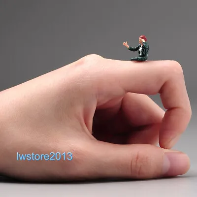 1/87 Sitting Girl Male Scene Props Miniatures Figures Model For Cars Vehicle Toy • $14.99