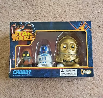 Star Wars Chubby Stackable Characters New In Box Soft Toy Set C3po R2d2 Jawa • $25.84