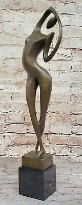 Original Milo Hot Cast Bronze Statue Female Lady Woman By Miguel Lopez Decorativ • $244.65