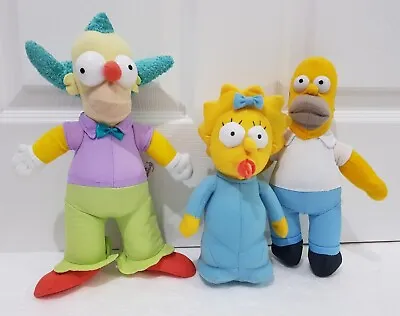 THE SIMPSONS PLUSH TOY BUNDLE Doll KRUSTY THE CLOWN Baby Maggie HOMER SIMPSON • £19.99