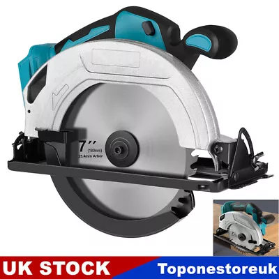 18v 180mm 7  Cordless Circular Saw Brushles Fit Makita Battery Body Only + Blade • £62.69