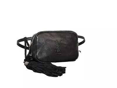 Saint Laurent Leather Crossbody Waist Bag • $640