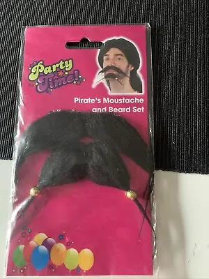 BNIP Pirate’s Moustache And Beard Set Dress Up Halloween • £1.50