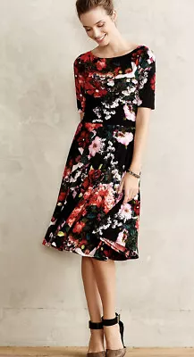 Anthropologie Marc Bouwer Made In Kind Floral Midi A-Line Dress Size 6 • $43.98