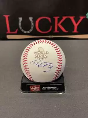 Carlos Correa Signed Auto 2017 World Series ROMLB Baseball  JSA COA Astros • £106.05