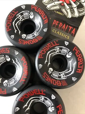 Powell Peralta G-Bones Skateboard Longboard Wheels 64MM 97a Black Set Of 4 OB • $59