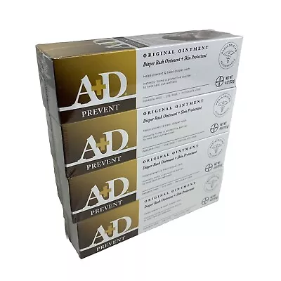 A+D Original Diaper Rash Ointment Baby Skin Protectant 4-Pack 4oz Tubes Exp11/24 • $12.99