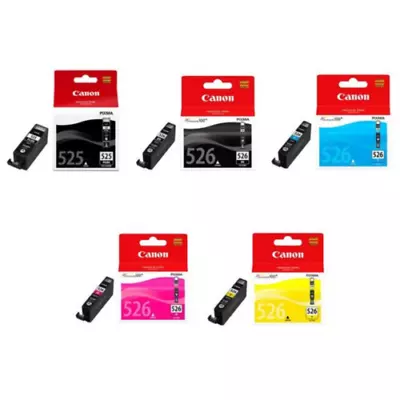 Genuine Canon PGI-525 BK & CLI-526 BCMY 5 Ink Cartridges *SELECT YOUR MODEL* • £49.99