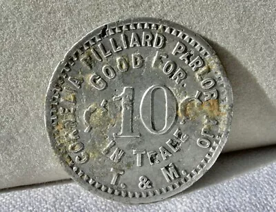 $94.95 • Buy 1917 AJO, ARIZONA ( PIMA Books $200) R10 XRARE  CORNELIA BILLIARD PARLOR  TOKEN