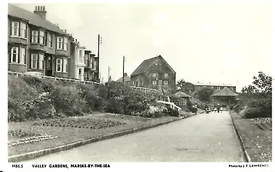 Marske By The Sea Valley Gardens C1950 Jf Lawrence Real Photo Tokin Postcard • £14