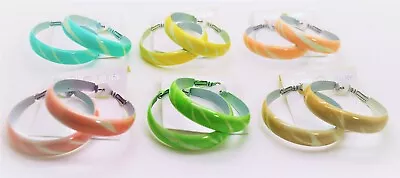 Wholesale Jewelry Lot Chic Circle Style Summer Colorful Hoop Fashion Earrings  • $14.99