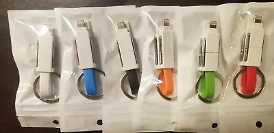 4 Pcs Keychain Charger Multi Charging Cable For IPhone/Type C 3 In 1 • $14.59