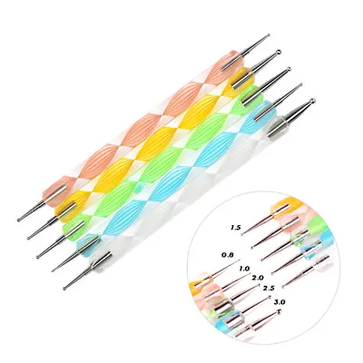 £5.07 • Buy 5X 2 Way Ball Styluses Clay Sculpting Tools DIY 10 Different Nail Dotting T~UK