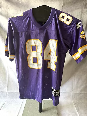 Vintage Starter NFL MINNESOTA VIKINGS RANDY MOSS #84 Youth Jersey Large Boys • $34.99