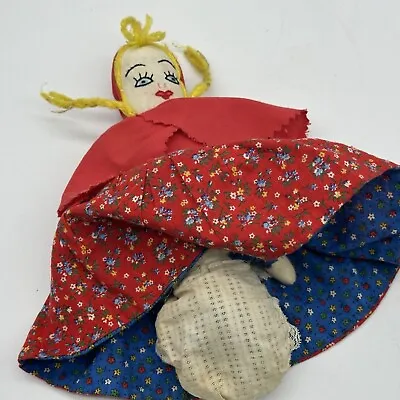 Vintage 70's Topsy Turvy Flip Doll Little Red Riding Hood Grandmother Wolf  • $11.86