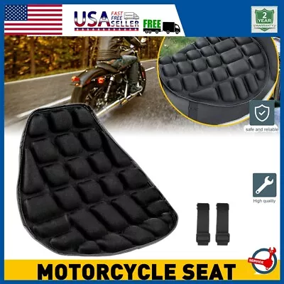 Motorcycle Comfort Gel Seat Cushion Pillow Pad Pressure Relief Cover Universal • $16.99