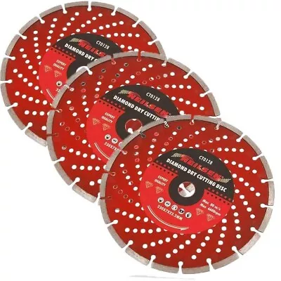 3x 9  230mm Diamond Angle Grinder Blade Discs Stone Brick Concrete Cutting Disc • £21.99