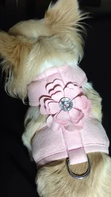 £5.99 • Buy SALE !! Small Pink Bling Flower Pet Dog Harness Was £9.99 Now £5.99