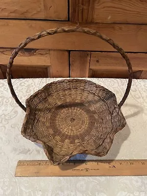 Native American Basket Passamaquoddy Antique Maine Estate Sweetgrass  • $30