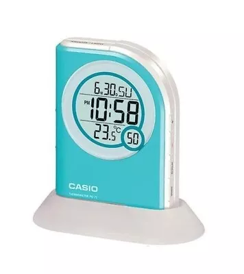 PQ75-2D Casio Multi Function Thermometer Table Top Digital Alarm Clock W Battery • $29