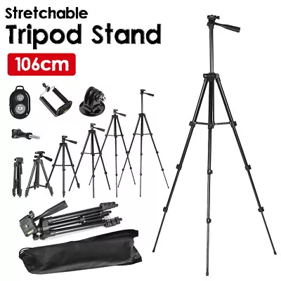 $13.09 • Buy Professional Camera Tripod Stand Mount Phone Holder For IPhone DSLR Travel AU