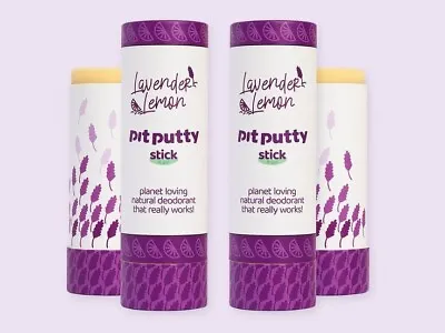 Pit Putty Natural Deodorant Lavender Lemon Vegan Organic Cruelty Free  • £7.49