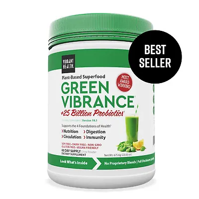 $82.40 • Buy Vibrant Health Green Vibrance Powder, 60 Servings 675.6g (23.83 Oz)