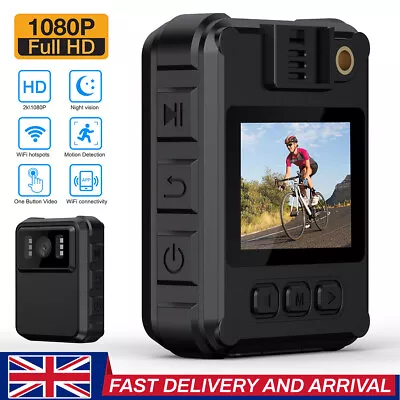 £31.99 • Buy Mini Camera Camcorder 1080P HD Body Police Cam With Audio Video DVR IR Night Cam