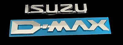 Fit To Isuzu DMax Logo Emblem Decal Sticker Badges D-MAX Fit Dmax In Chrome 2pcs • $30