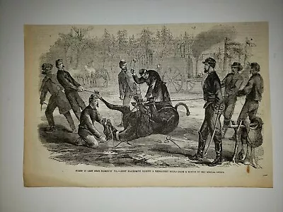 Falmouth Virginia Camp Blacksmith Mule Shoeing 1863 Civil War Sketch RARE! • $29.99