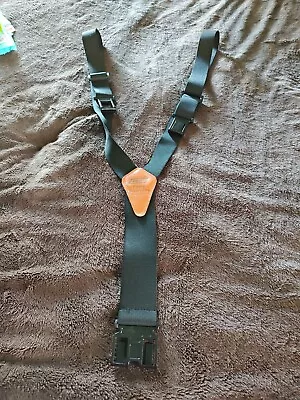Dickies Perry Suspenders Black Plastic Clips Y-back Heavy Duty 1.5  To 2  Wide • $11