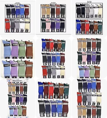 MEN'S MID CALF STACY ADAMS DRESS SOCKS FASHION COLORS SHEERGEMSTONES $14.99ea. • $14.99