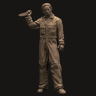 HALLOWEEN SLASHER || Retro Horror Movie Resin Model Kit 75mm 1/24 Scale • £11.99