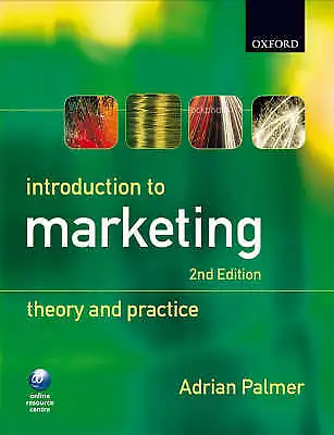 Introduction To Marketing: Theory And Practice By Professor Adrian Palmer ... • £3.09