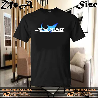 Mako Marine Logo Racing Speedboat Team Power Boats Emblem T-Shirt Sz - L XL -2XL • $25